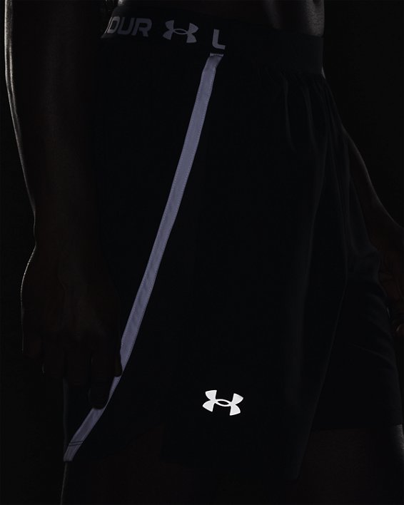 Men's UA Launch SW 7'' WM Shorts in Black image number 3